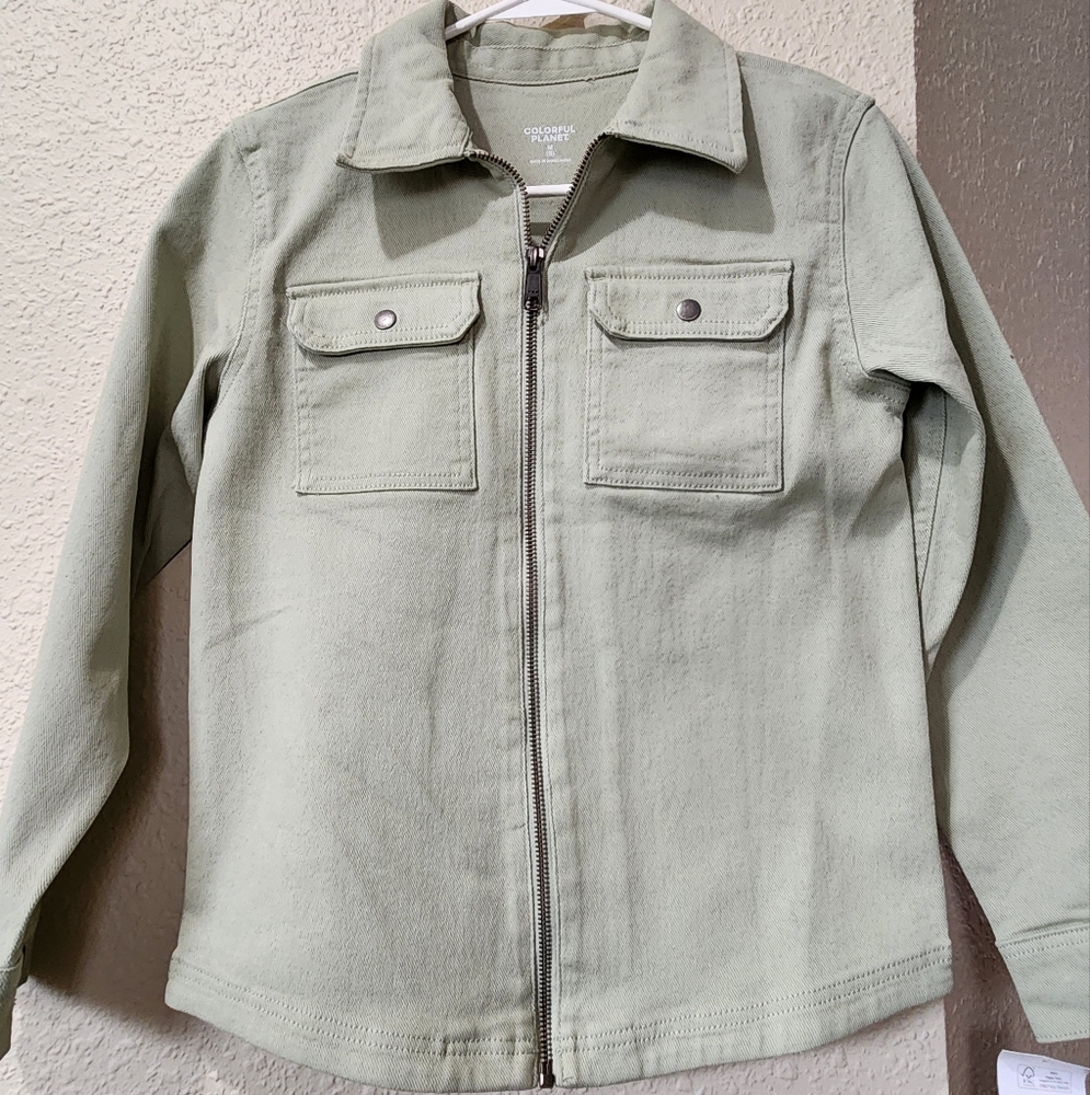 Jean Jacket (Light Green) Size 8 youth